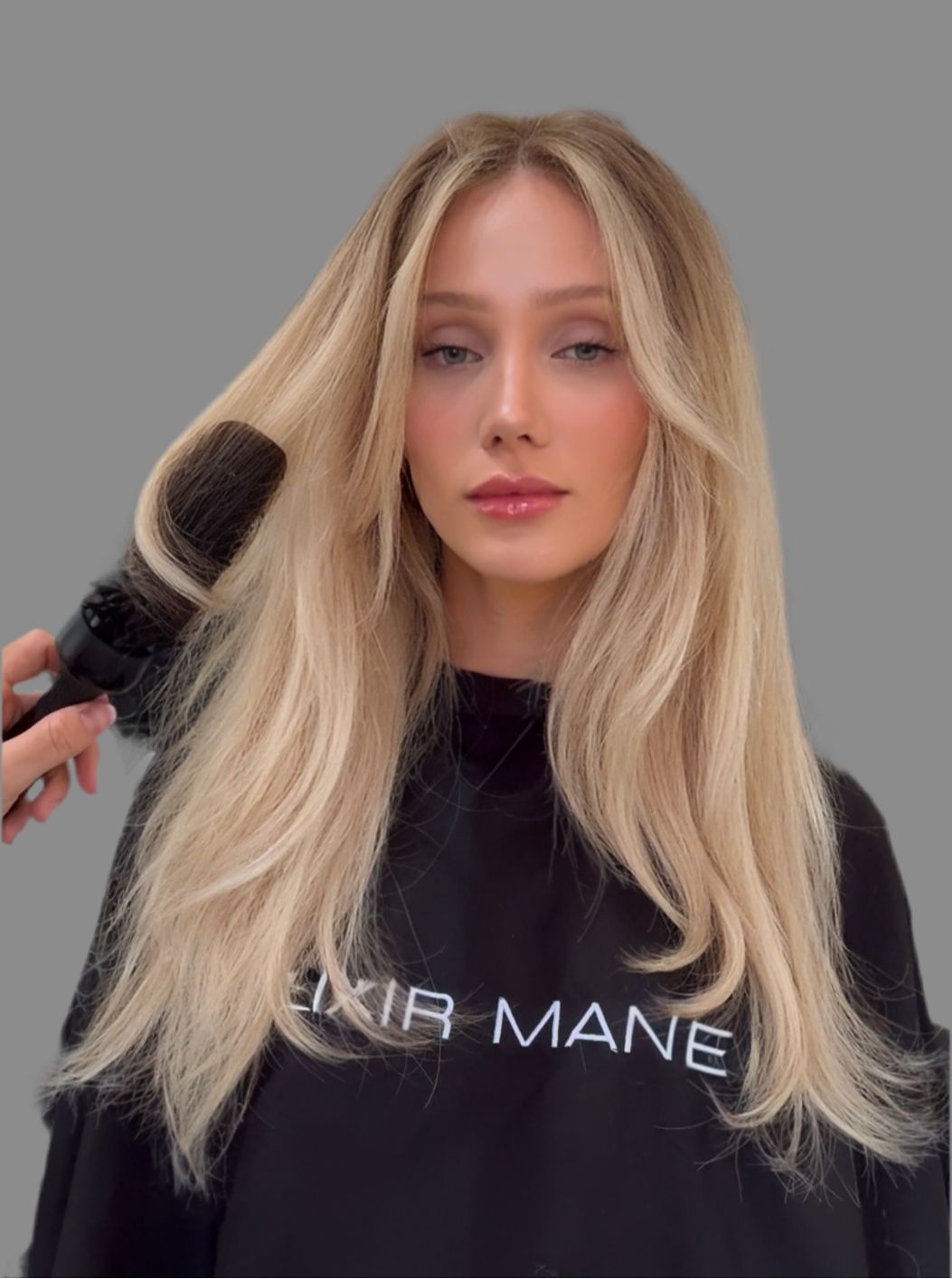 Elixir Mane Tape Hair Extensions in Salon 